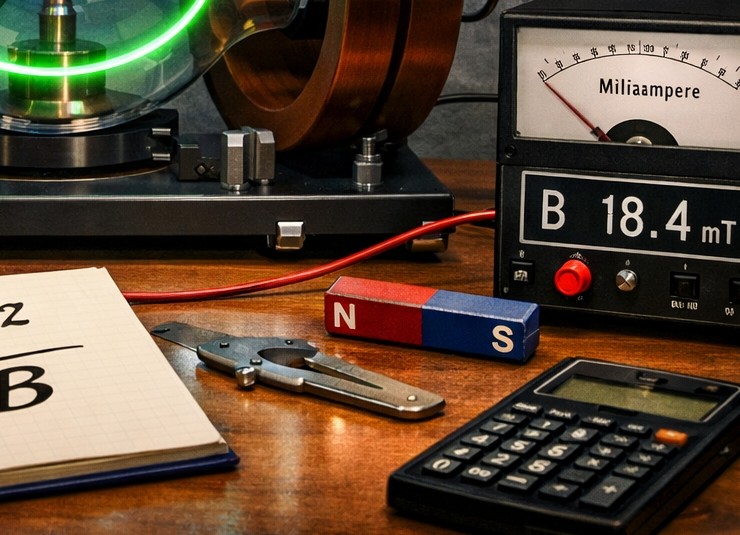 Bestimmung der Masse eines Elektrons mit dem Fadenstrahlrohr